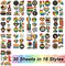 200 Pcs Gay Pride Stickers, LGBTQ+ Stickers Rainbow Sticker Bulk for Pride Month Lesbian Bisexual Sticker Pack Vinyl Waterproof Pride-Stuff for Water Bottle Laptop Skateboard Guitar Car
